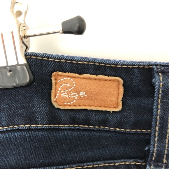 Paige Dark Blue Stretchy Skinny Jeans - Picture 9 of 10